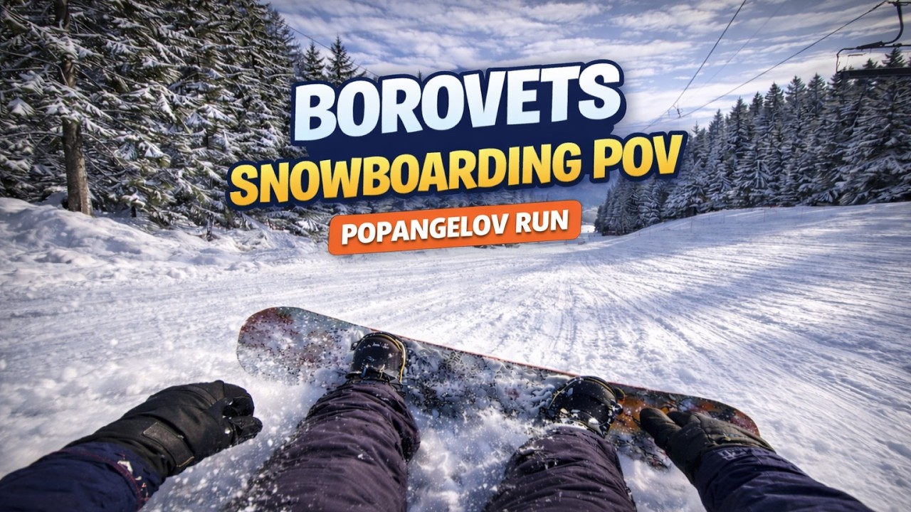 Borovets Snowboarding POV | Popangelov Run – Real Ride, Back on Edge After a Slip