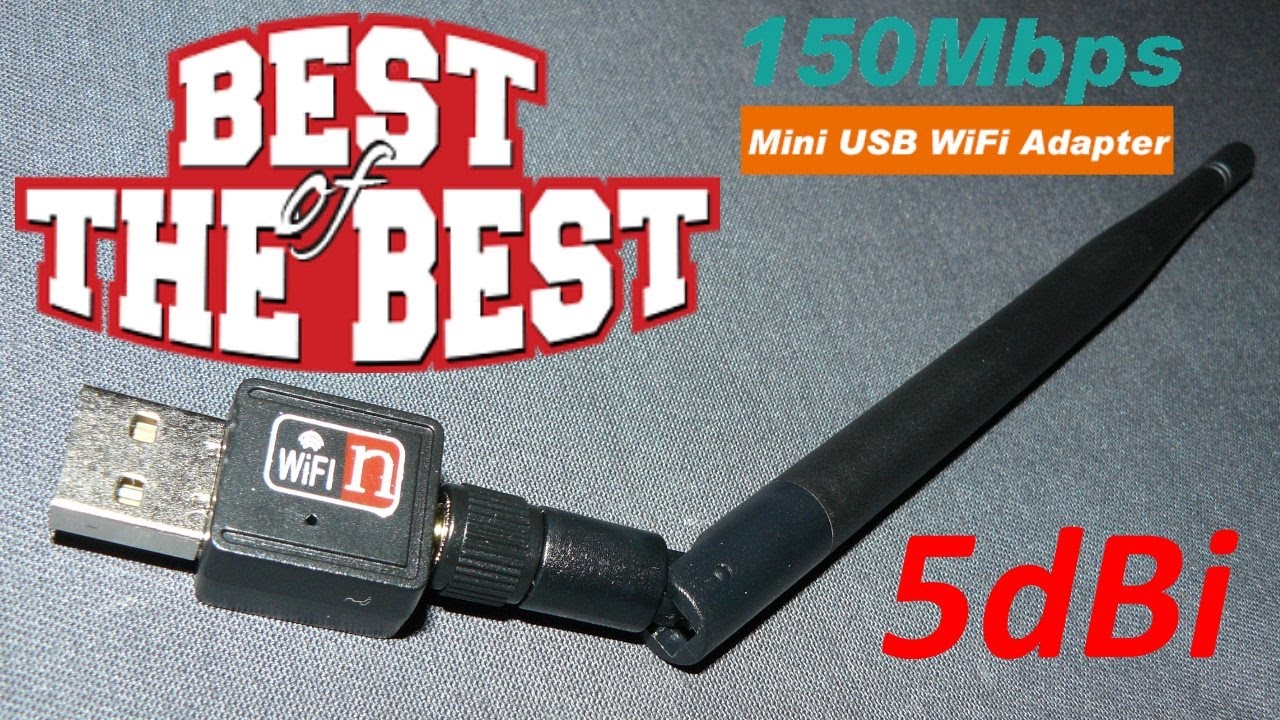 Самый лучший недорогой mini USB WiFi адаптер для компьютера MEDIATEK Ralink MT7601 с антенной 5 dBi