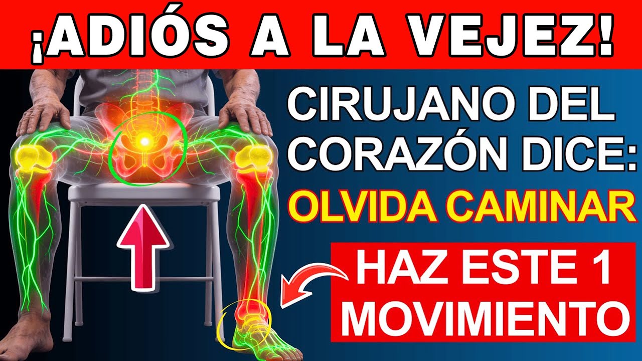 ¿Tienes más de 60? Deja de Caminar y Haz Este Ejercicio en SILLA | Consejos de salud