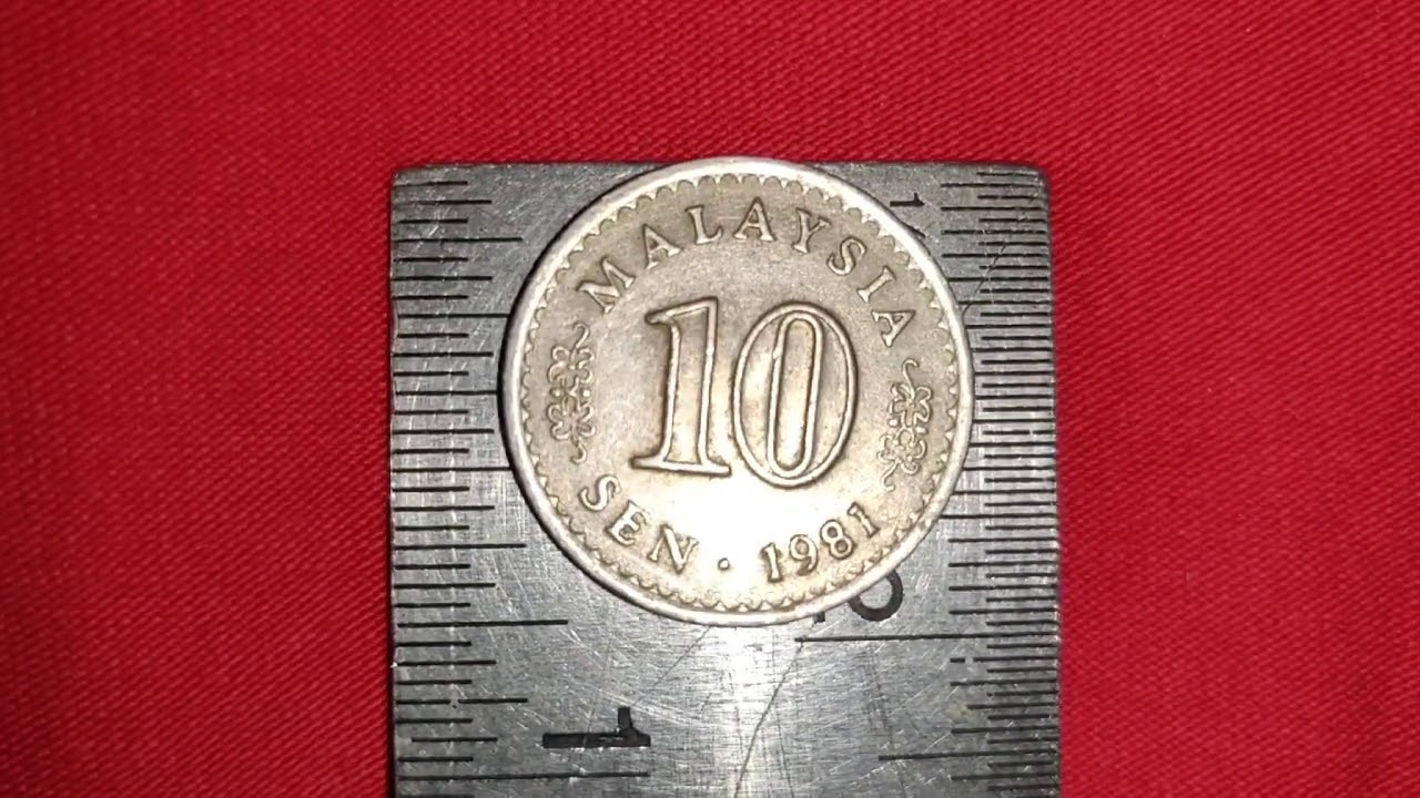 1990 RARE MALAYSIAN 10  SEN COIN