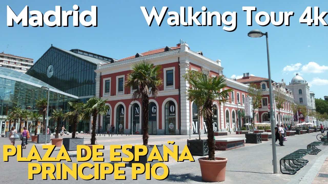 Plaza de España - Príncipe Pío |  Madrid  | Walking Tour 4k 60fps UHD