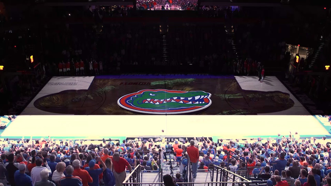 Florida Gators fuel higher energy levels with on-court projection mapping