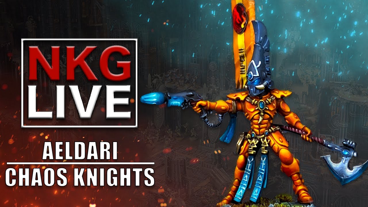 Aeldari Vs Chaos Knights - Warhammer 40K Battle Report | NKG Live