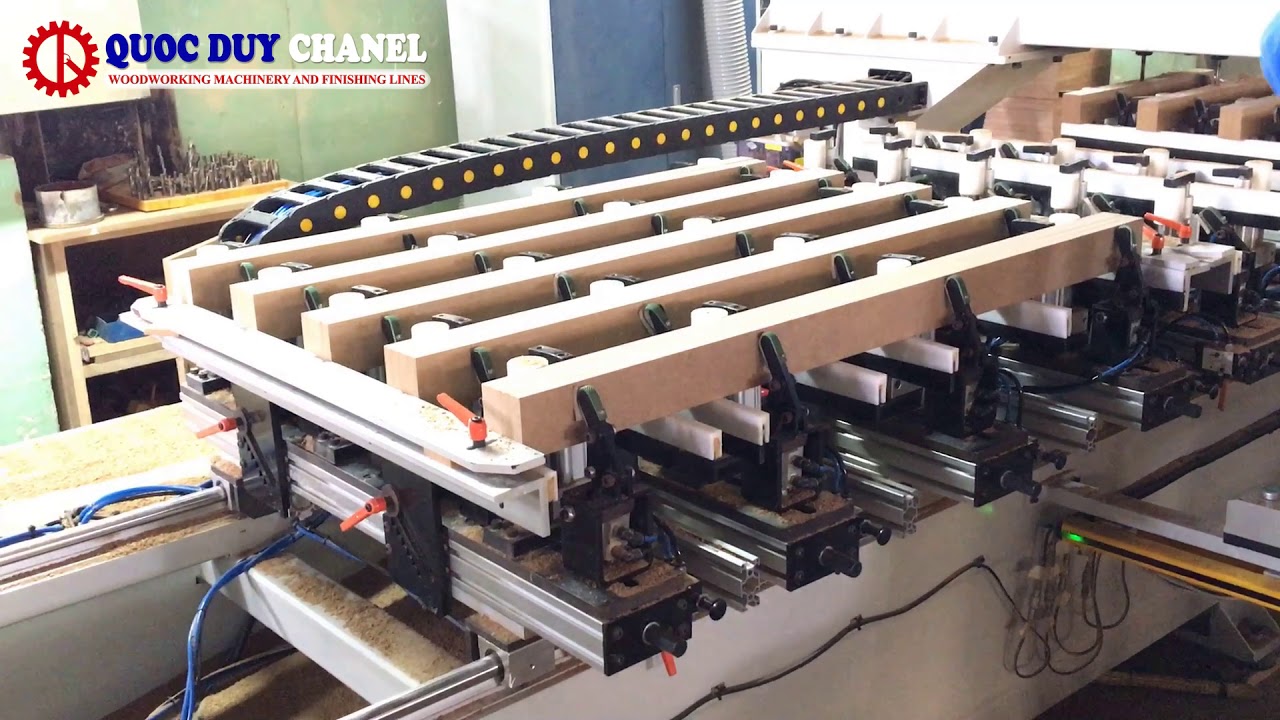 SEMAC | CNC SEAT MORTISING MACHINE SDC-2400-5-5 - 10 HEADS CNC MORTISER