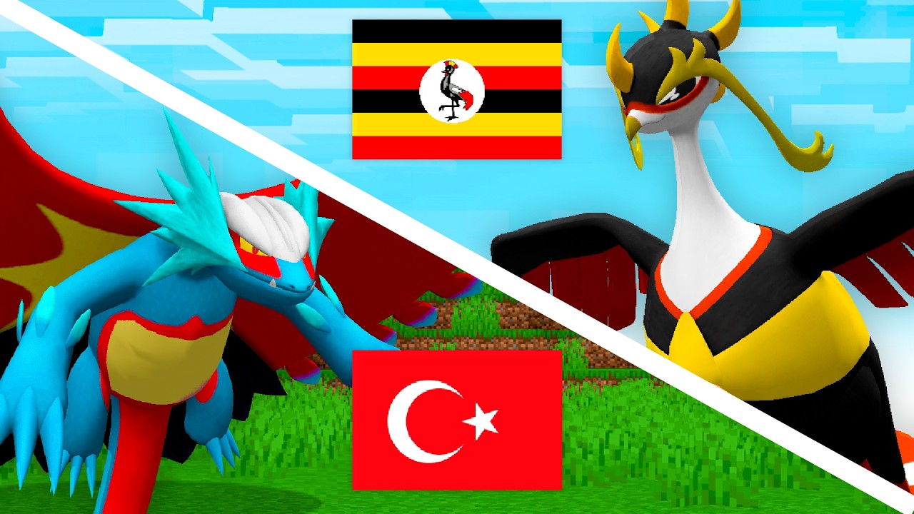 TESTEI POKÉMONS DE PAÍSES ESQUECIDOS NO MINECRAFT PIXELMON