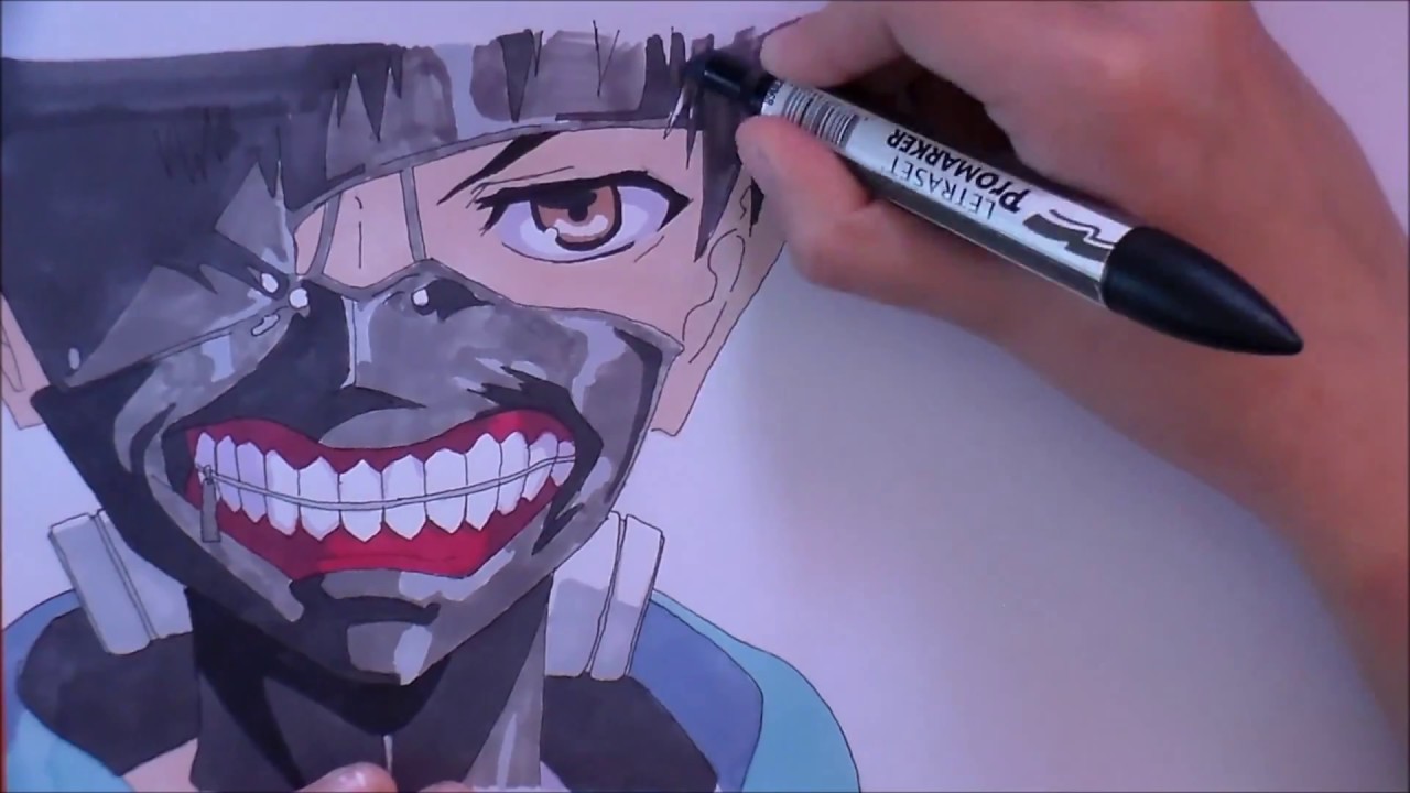 SPEED DRAWING : Ken Kaneki 【Tokyo Ghoul】