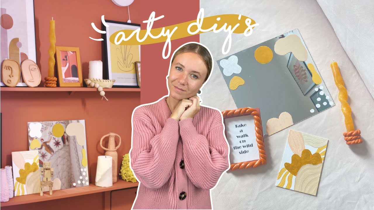 3 DIY ARTY + AESTHETIC | Fimo, Argile auto durcissante, peinture...