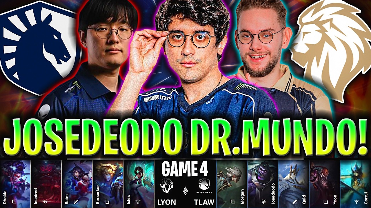 JOSEDEODO CONTRA LAS CUERDAS! JUEGA DR MUNDO! | TLAW vs LYON RESUMEN GAME 4 LCS 2026 SEMIFINALS
