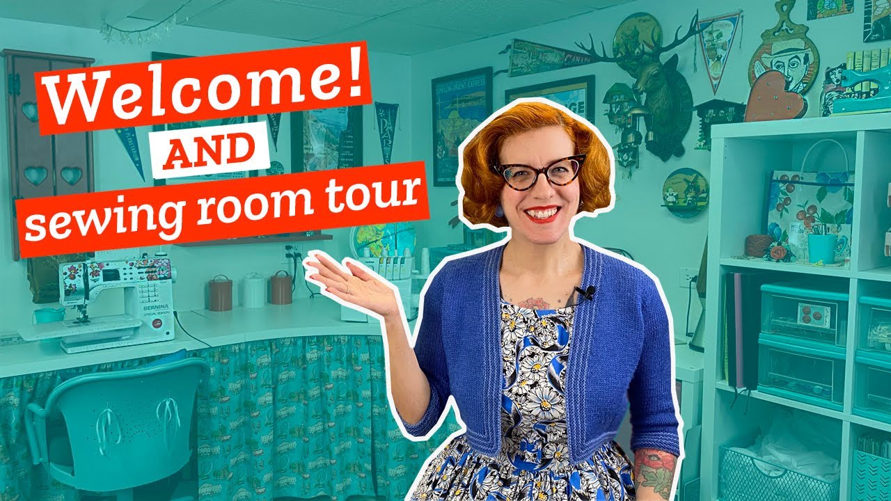 Sewing room tour & vintage fashion blogger joins YouTube!