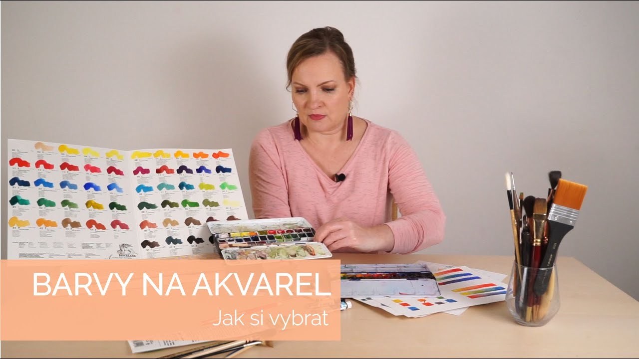 Akvarel - barvy. Jak si vybrat barvy na akvarel, z čeho můžeme vybírat. Druhy barev.