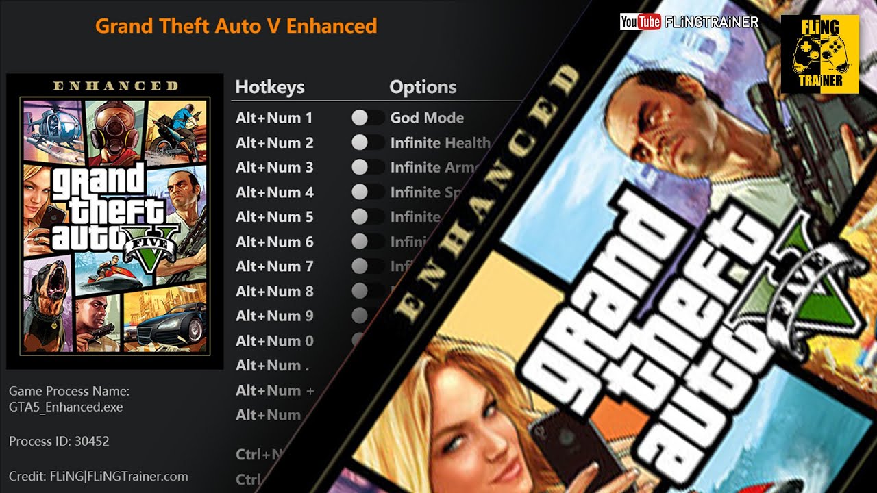 Grand Theft Auto V Enhanced Trainer - FLiNG | FLiNGTRAiNER