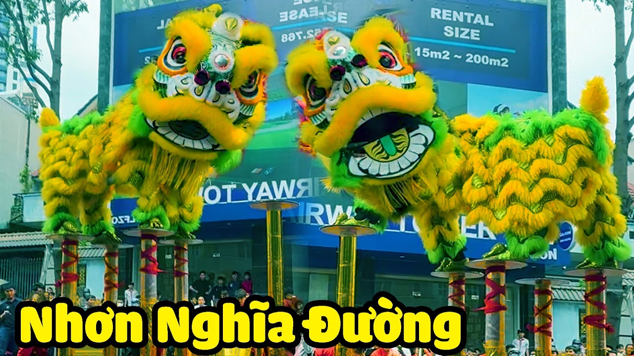 Múa Lân 2026 LSR Nhơn Nghĩa Đường biểu diễn Lân nhảy Mai Hoa Thung dịp Lễ Rằm Tháng Giêng Bình Dương