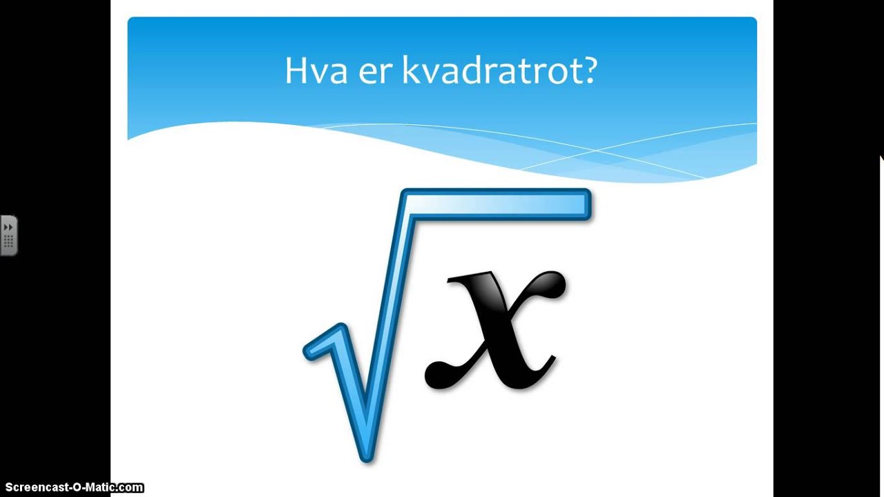 Kvadratrot