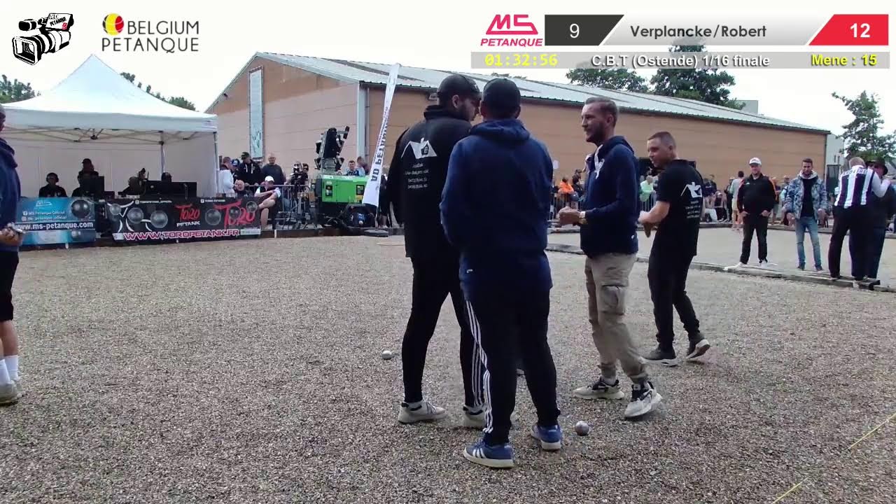 Pétanque 2025: Championnat Belgique Triplette, 16ème de finale