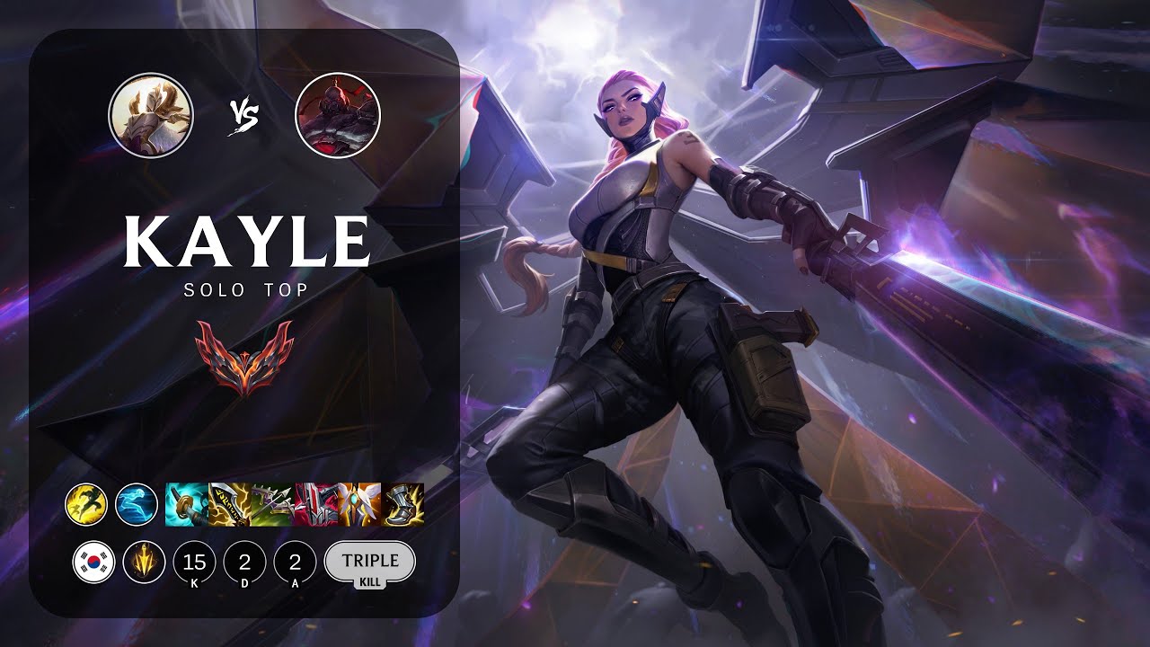 Kayle Top vs Sion - KR Grandmaster Patch 13.24