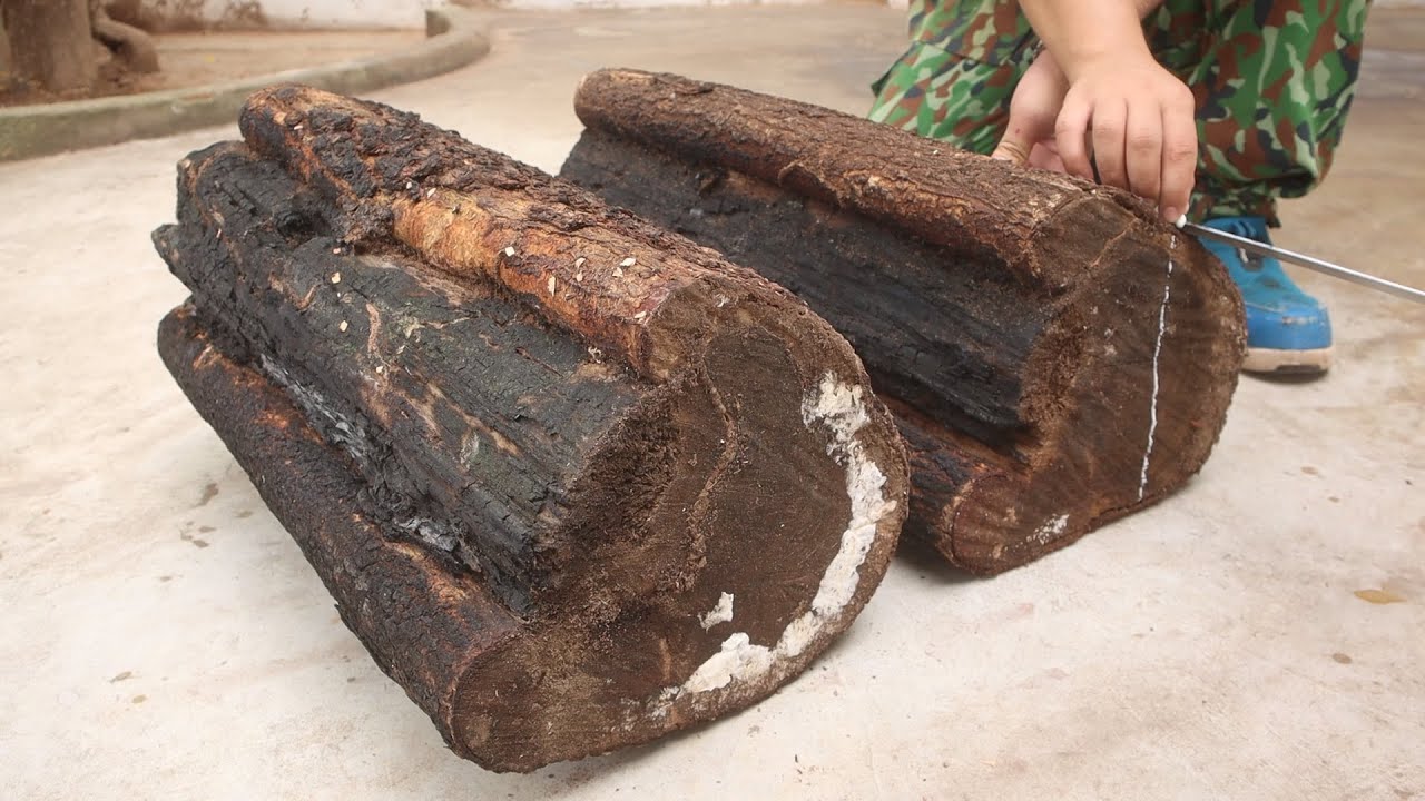 Amazing Creative Wood Recycling Ideas From Burnt Logs! Build Perfect Dining Table With Unique Design