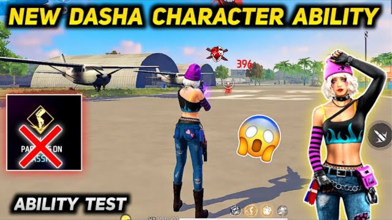 How to use dasha character free fire | Free Fire Dasha Character Ability | Dasha Character Ability