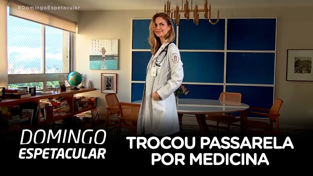 Modelo brasileira troca passarelas por medicina