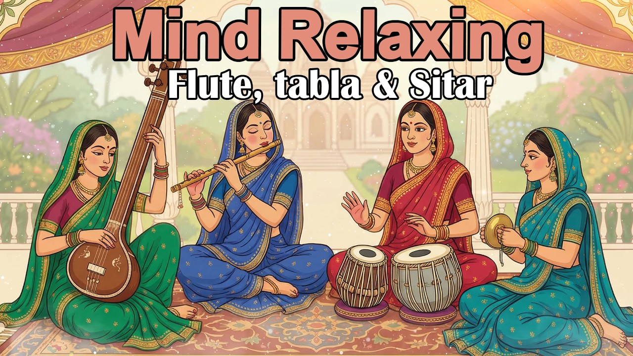 Mind Relaxing Flute Tabla and Sitar Compilation | Hindustani Instrumental Music