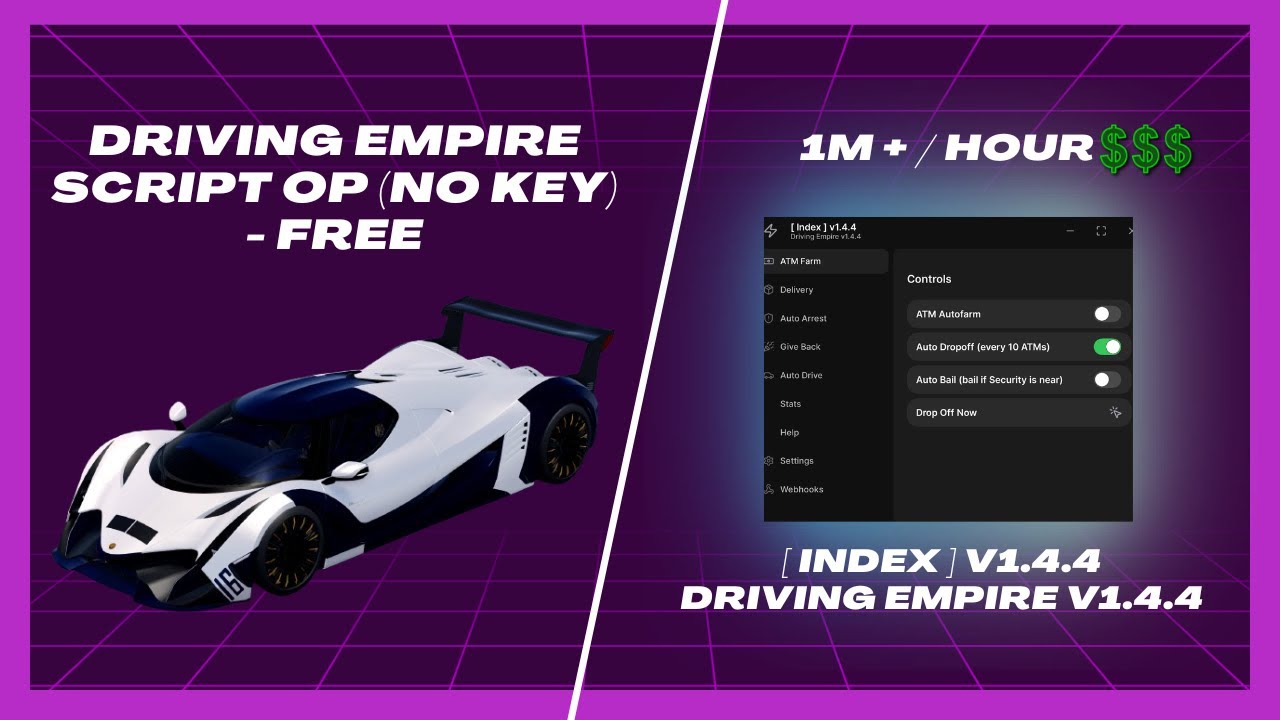 *NEW* Driving Empire Script (PASTEBIN 2026) ( AUTO DELIVERY , AUTO ROB, AUTO FARM )