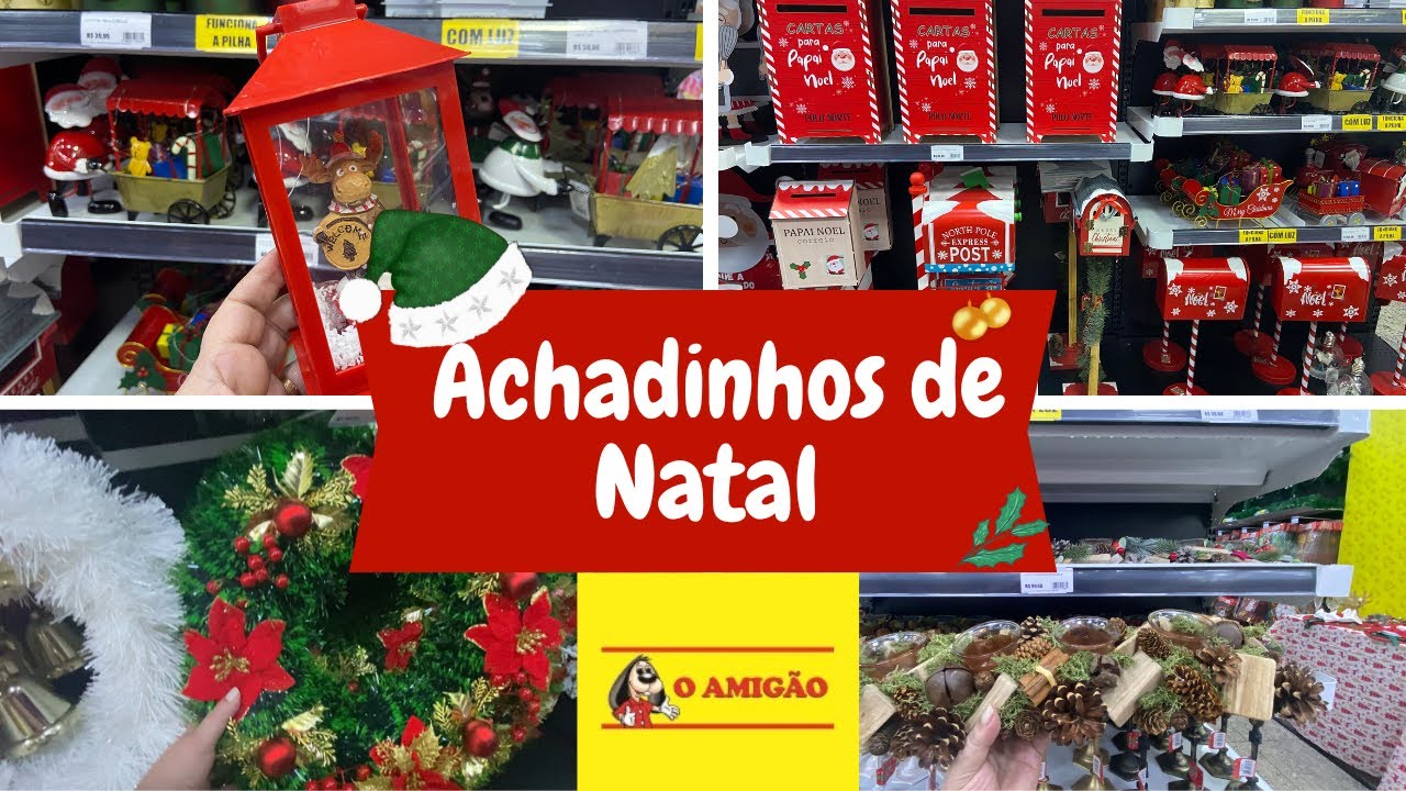 ACHADINHOS DE NATAL NA LOJA O AMIGÃO | PARTE 3 #achadinhos #oamigão #decoraçãodenatal #natal