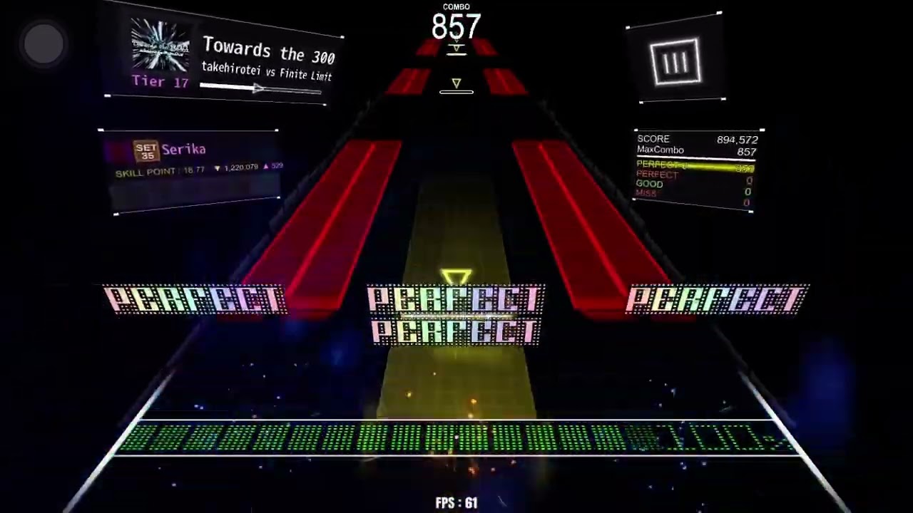 Towards The 300 / Tier 17 / DanceRail3 譜面確認