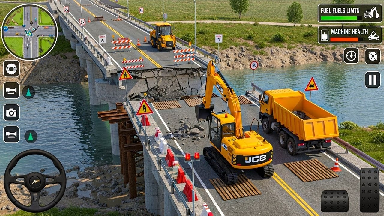 JCB Construction Simulator 3D - Real JCB Excavator Crane Game - Android Gameplay