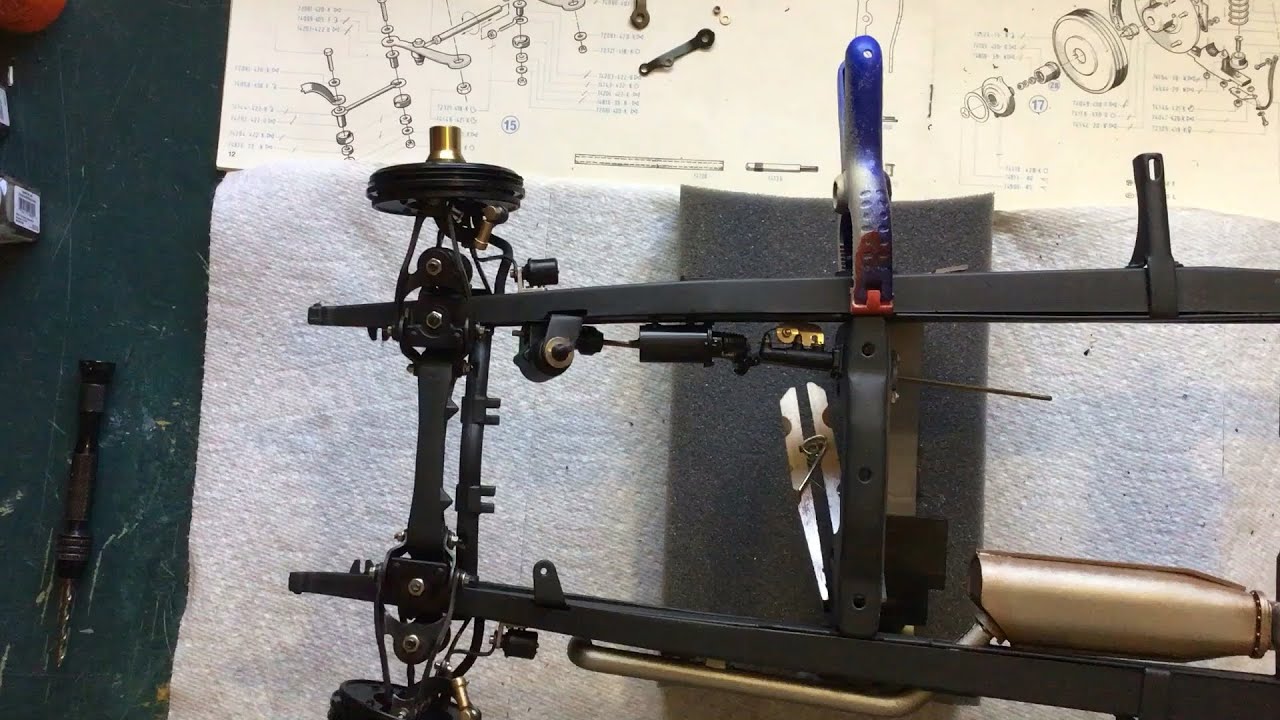 Pocher Mercedes build; steering linkage from Model MotorCars