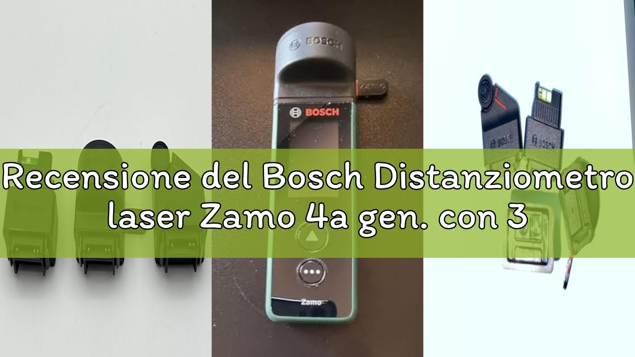 Recensione del Bosch Distanziometro laser Zamo 4a gen. con 3 attacchi (misurazione facile e precisa