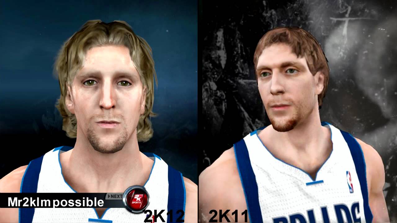 NBA 2K11 and NBA 2K12 Face Comparison`s