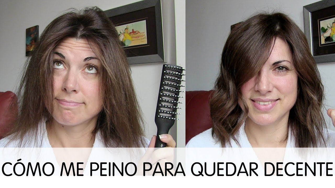 Cómo me peino estos 4 pelos para estar decente. Trucos para dar volumen.