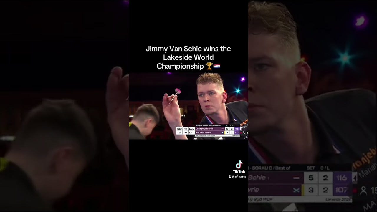 Jimmy Van Schie wins the Lakeside World Championship 🏆🇳🇱