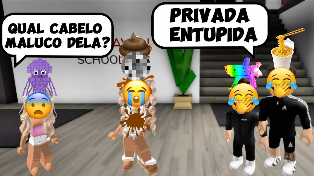 A irmã malvada que sabotou o DIA DO CABELO MALUCO na escola e se deu mal - História Roblox