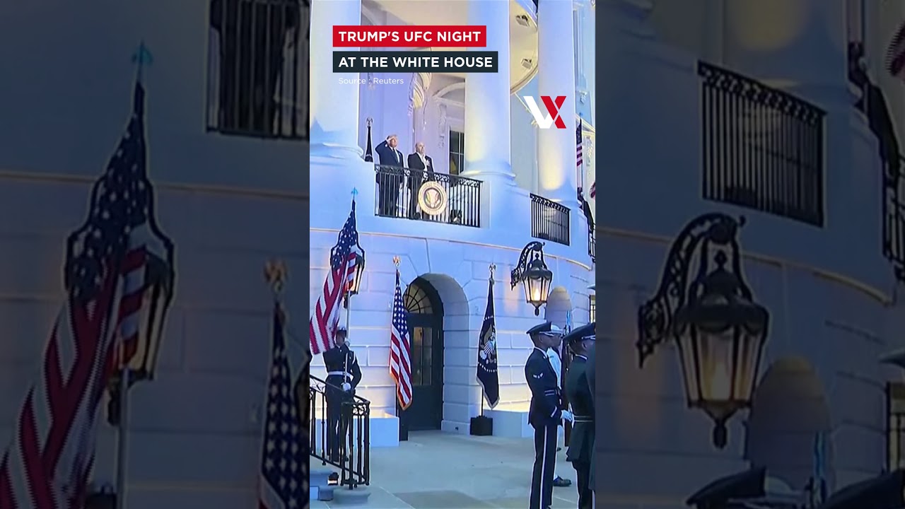 The White House Becomes A Fight Arena | Trump Arrives For UFC Freedom 250 | VERTEX