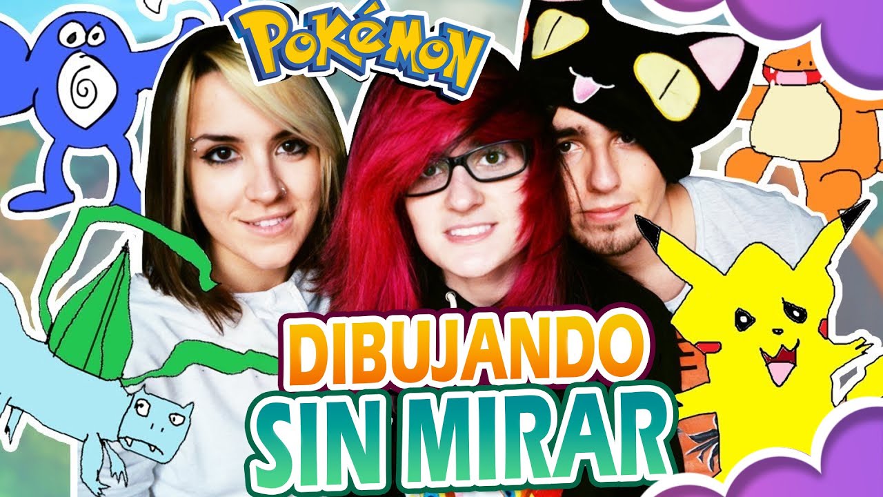 DIBUJANDO POKÉMON con los OJOS CERRADOS