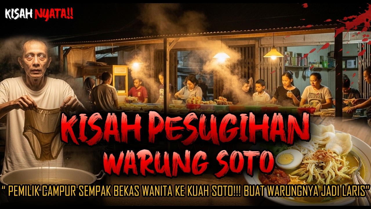 NGERI BANGETI!! KISAH PESUGIHAN WARUNG SOTO , PAKAI S3MPAK BEK4S WANITA DI KUAH  BUAT WARUNG RAMAI