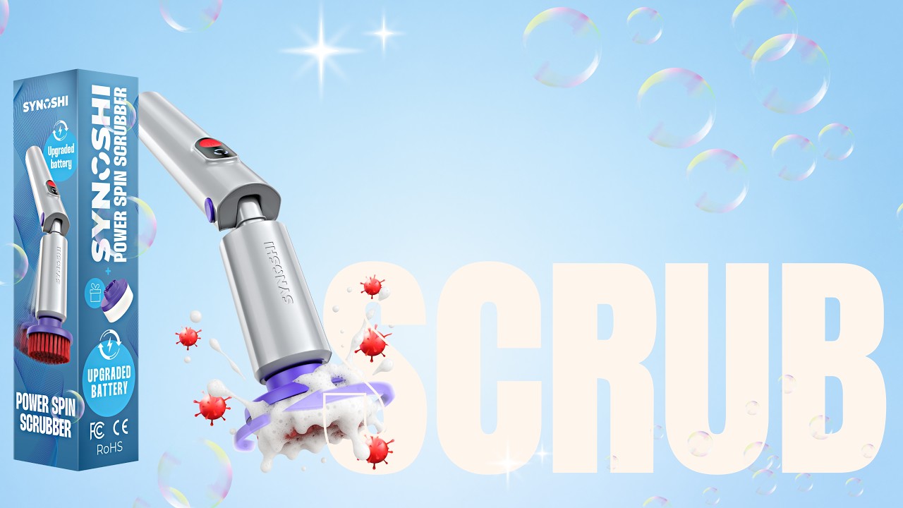 Synoshi Pro UV Scrubber - The Bacteria-Fighting Cleaning Device