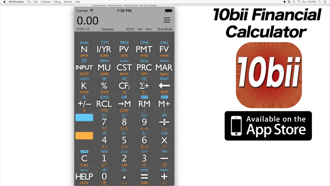 10bii+ In App Upgrade for the 10bii Financial Calculator app