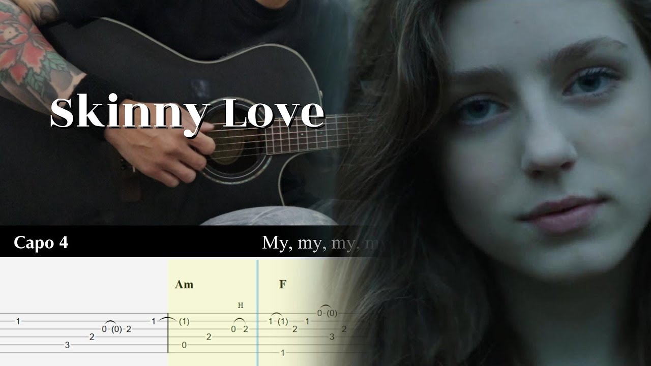 Skinny Love - Birdy - Fingerstyle Guitar TAB Tutorial