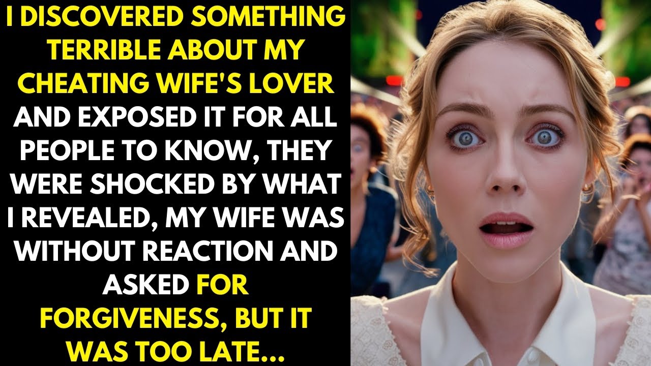 I exposed my cheating wife's lover in front of everyone, people's reactions were shocking..