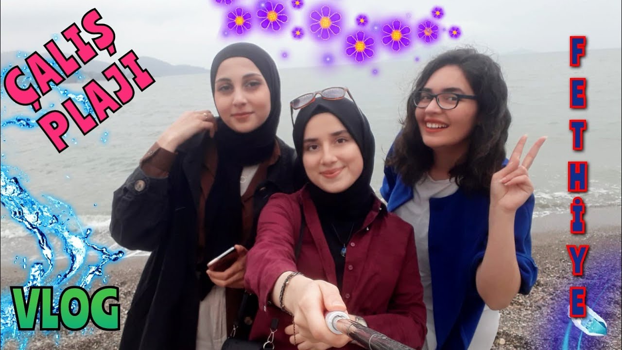 10 DAKİKA' DA ÇALIŞ PLAJI / Kızlarla Vlog #vlog #muğla #gezi