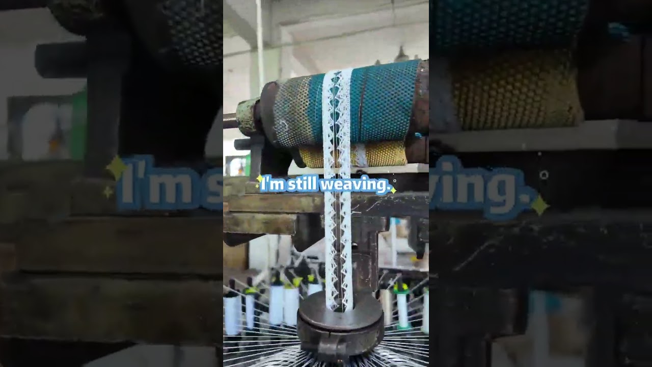 The lace machine is doing what? #lace #machine