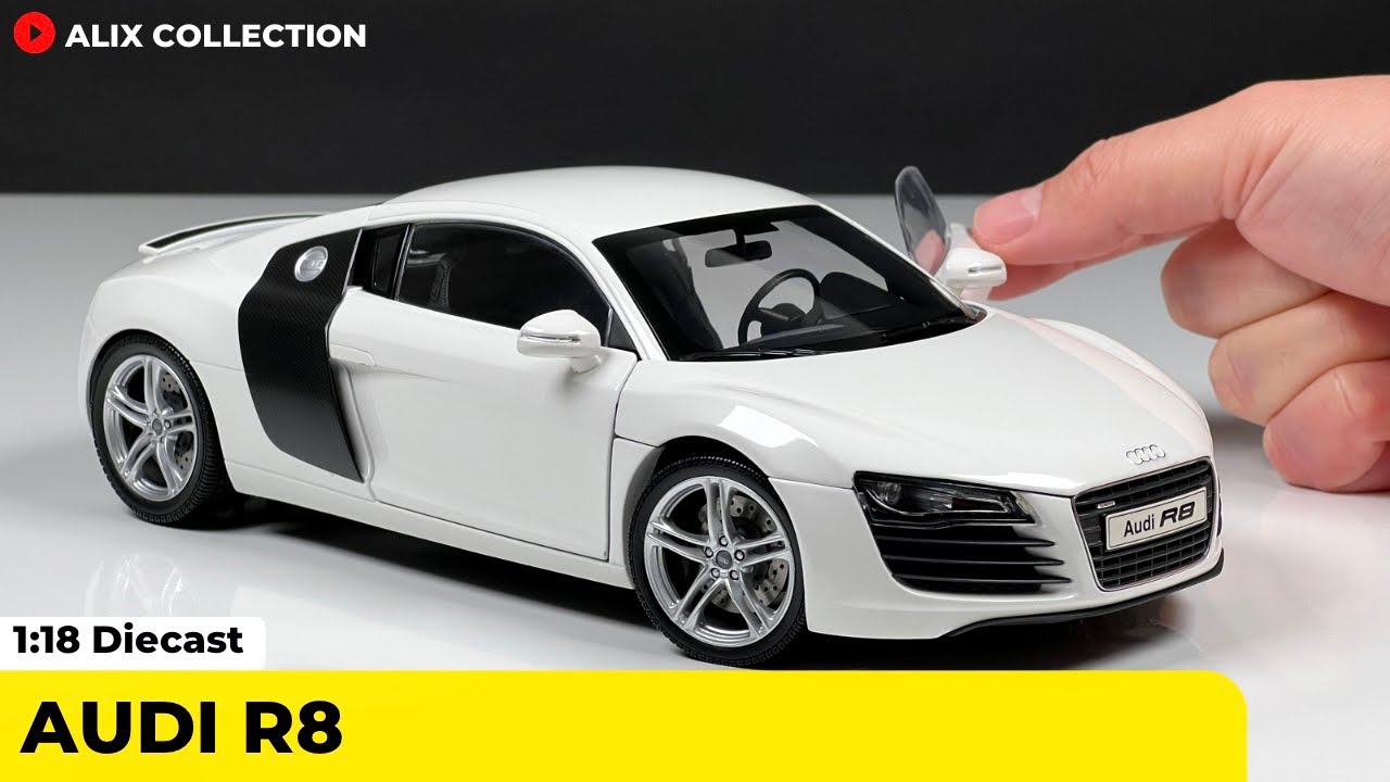 Unboxing of Audi R8 1:18 Scale Model Car by Kyosho (4K)