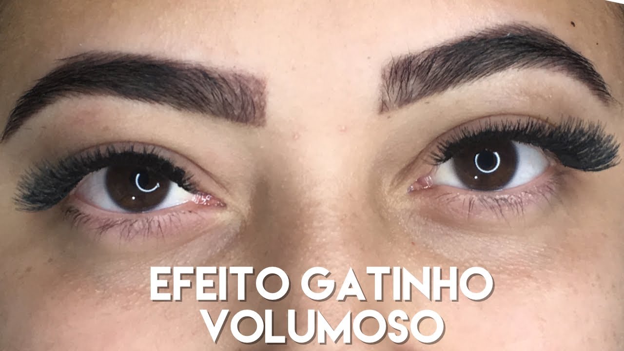 Cilios Tufo Volumoso efeito gatinho