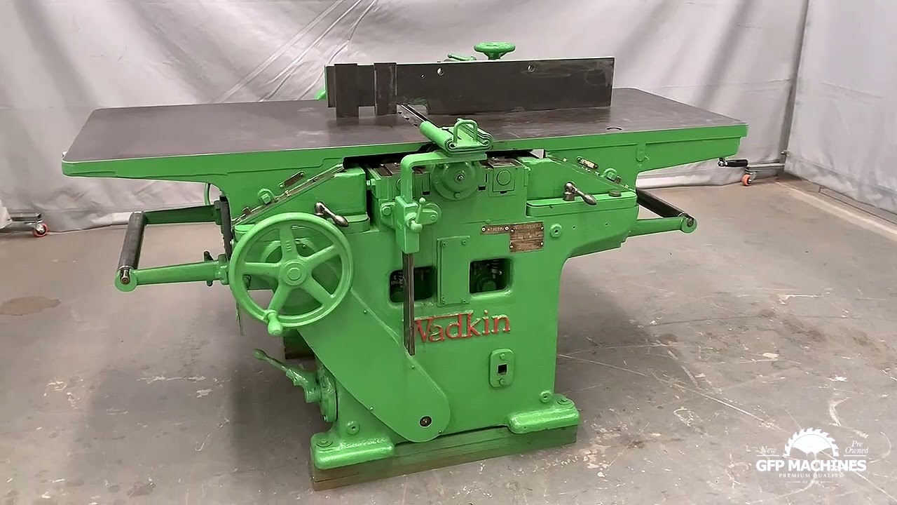 Beast Wadkin Planer Thicknesser in action GFP wood working machines