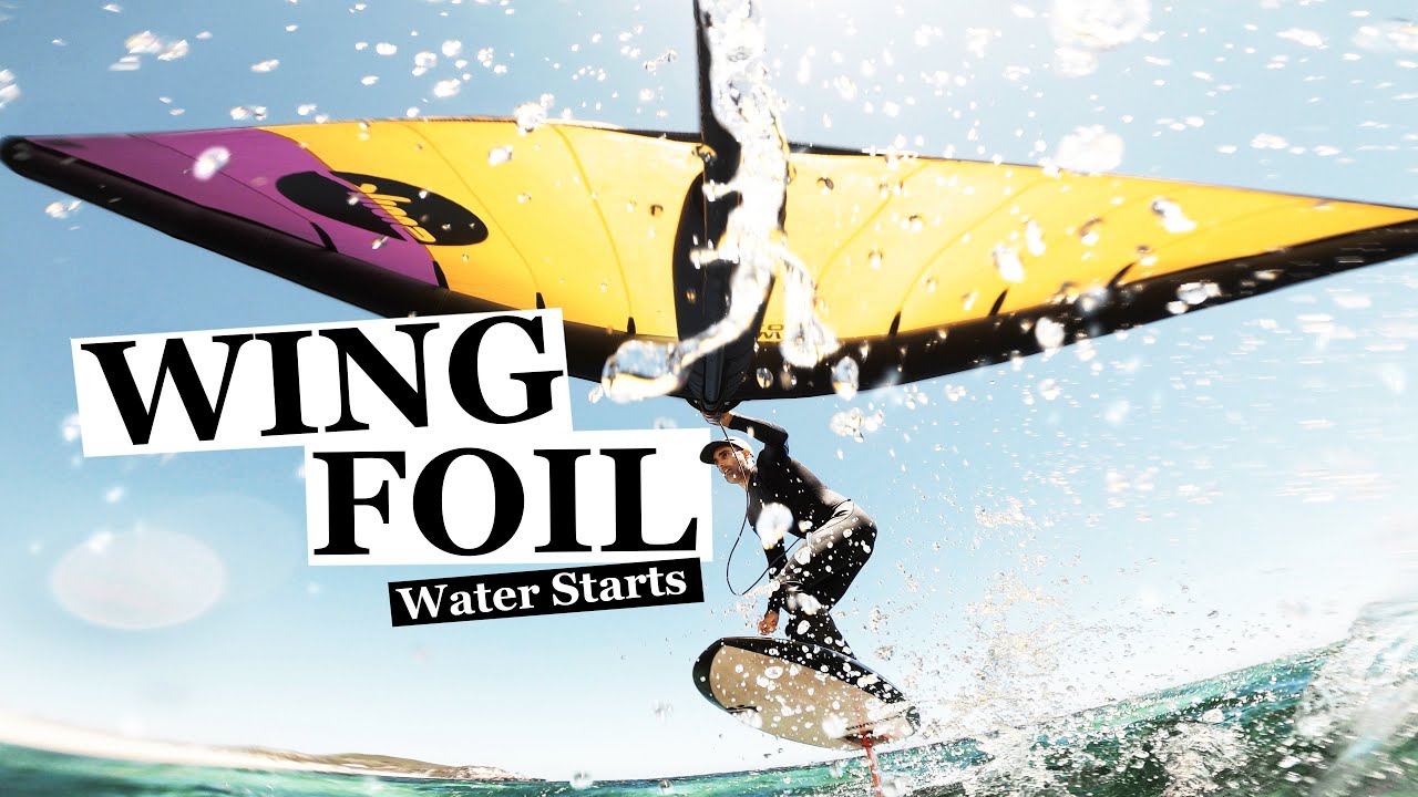 Wing Foil Water Starts 🦅 | HOW TO Water Start Your Low Volume Foil Board 💪🏽😎