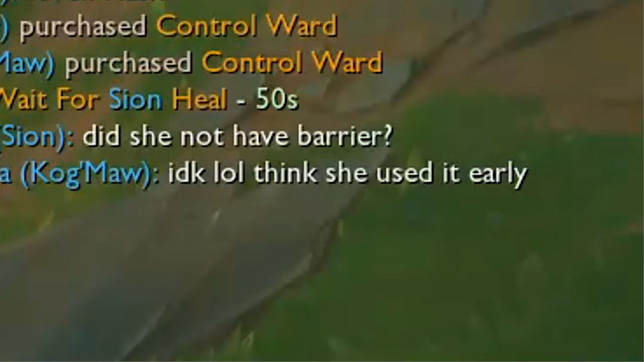 Kog'Maw's backbone is a Sion