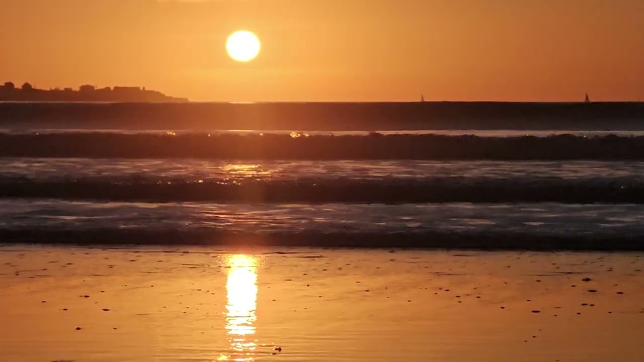 Relajate oyendo el Mar, puesta de Sol, suscríbete