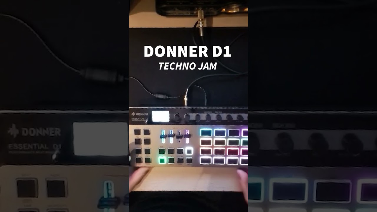 Donner Essential D1 Performance Beat Machine - Techno Jam