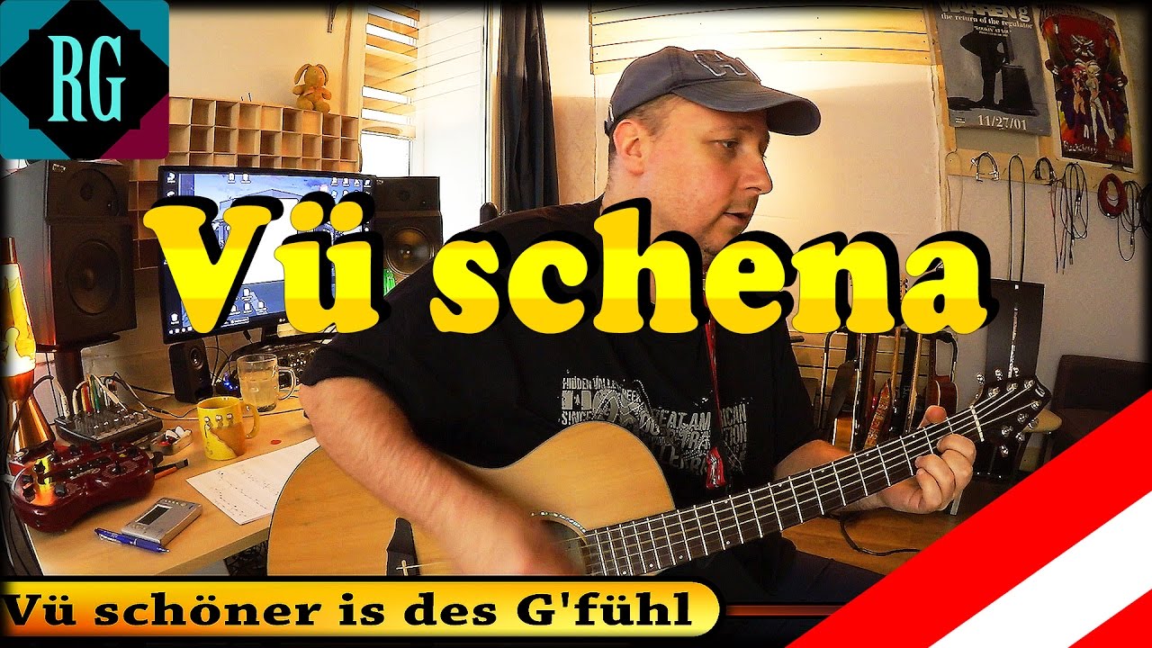 ★ VÜ SCHÖNER IS DES G'FÜHL + SOLO ► FENDRICH Gitarre Lesson + Cover/TABS